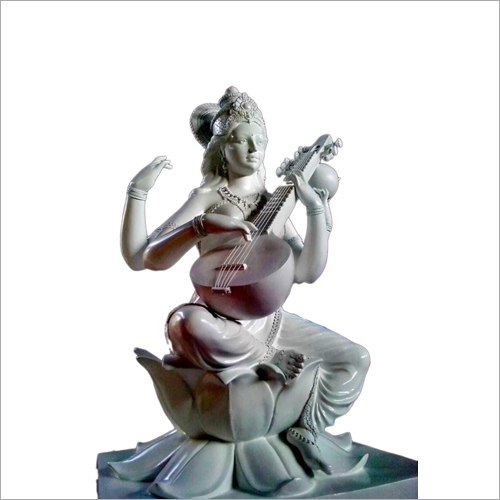Durable Fiber Saraswati Statue