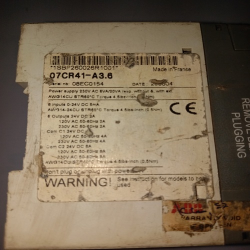 Abb 1sbp260026r1001 Cpu Module