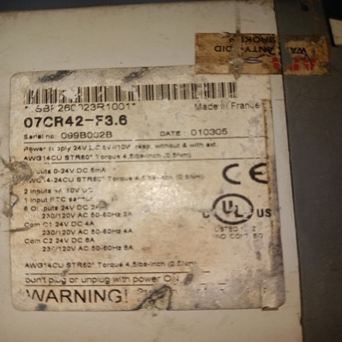 Abb 1sbp260023r1001 Plc Module