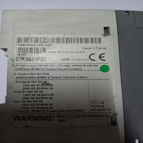 Abb 1sbp260010r1001 Plc Module