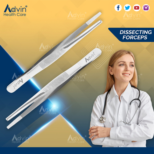 Dissecting Non-toothed Forceps - Advanced Design, Portable, Manual Operation | Ideal For Grasping Tiny Tissues In Eyelid Surgery, Sterilizable For Repeated Use