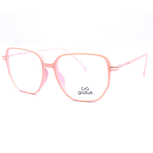 Glass Round Square Pink Frame