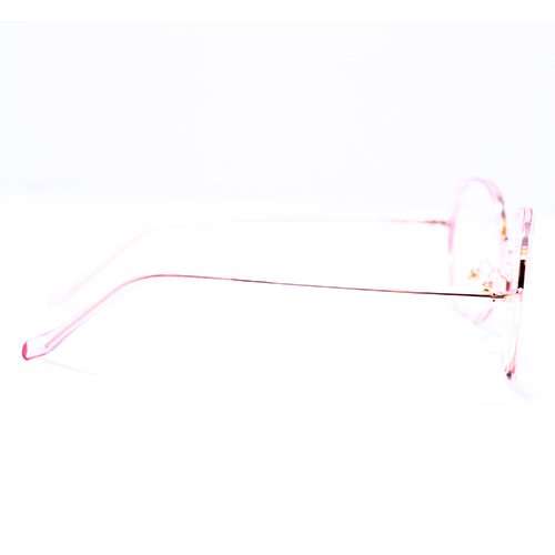 Glass Round Circle Pink Frame