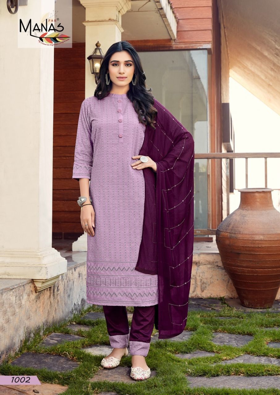 Bombay Schffli Heavy Chinon Festival Kurti Catalogue Set