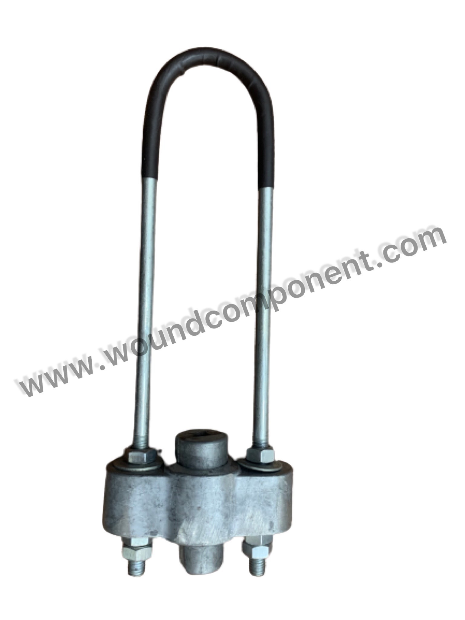 Dead End Clamp - Aluminum Alloy & M.s. Round, 20 Kn Capacity, Silver Color, Electro Galvanized, Rec Standard, High Performance Efficiency, Corrosion Resistant, Superior Uv Protection