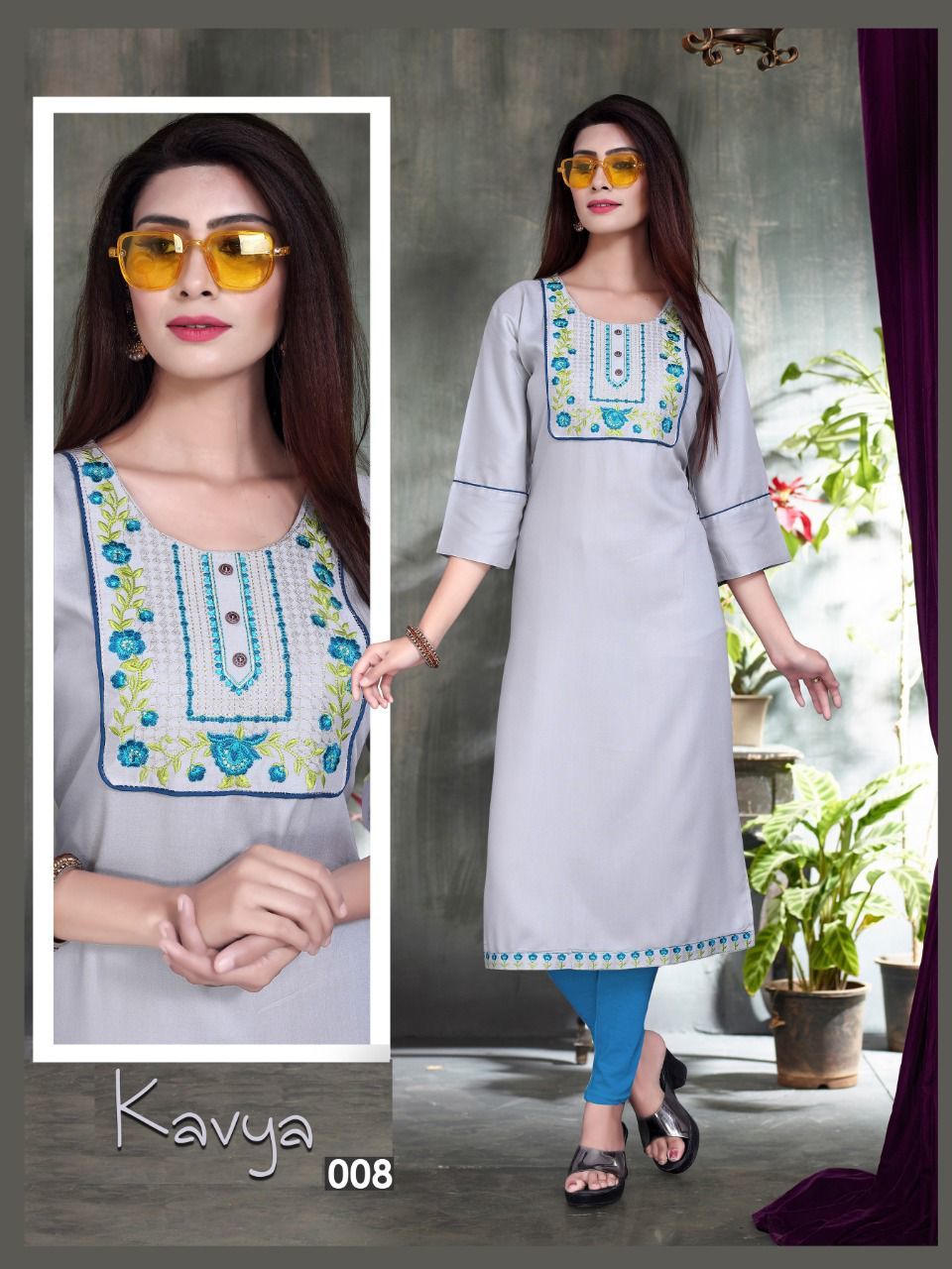 Kiana Soulmate Rayon Liner Kurti Supplier