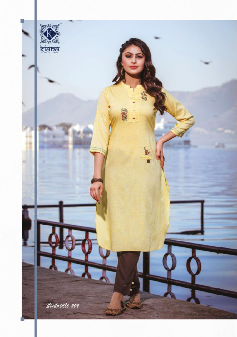 Kiana Soulmate Rayon Liner Kurti Supplier