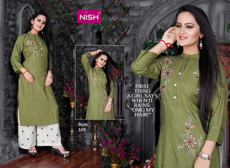 Brinda Heavy Rayon Ladies Kurti Catalogue Set