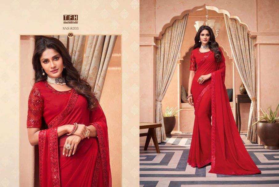 Kiva Silk Designer Silk Designer Saree Catalogue Set