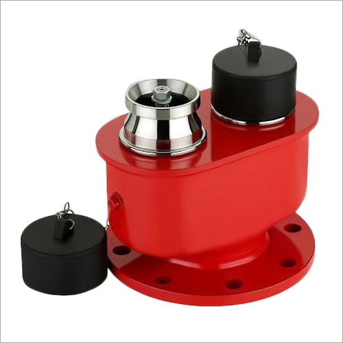 Red 2 Way Fire Brigade Inlet Connection