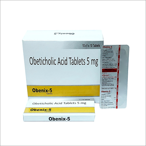 Obeticholic Acid Tablets - Composition: Obeticholic Acid 5 mg, Form: Tablets, Packaging Size: 10X1X10 | Features: Dosage Guidelines: As Directed By Physician, Storage: Cool and Dry Below 30°C
