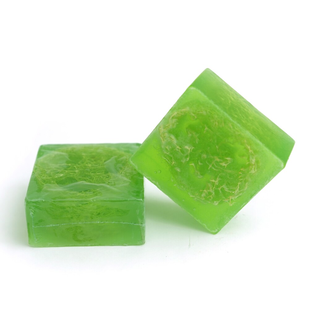 Green Glycerin Loofah Soap