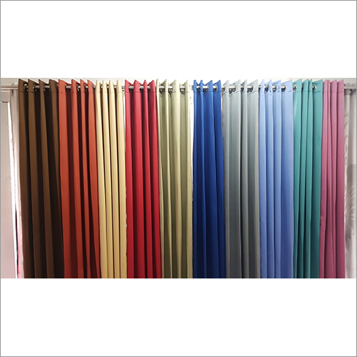 Plain Curtain - Customizable Size, Multicolor Eco-Friendly Fabric | Plain Dyed Design for Home, Hotel, and Office Use