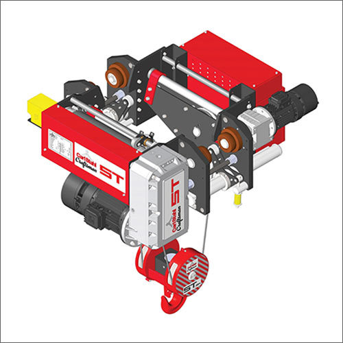 Red Wire Rope Hoist