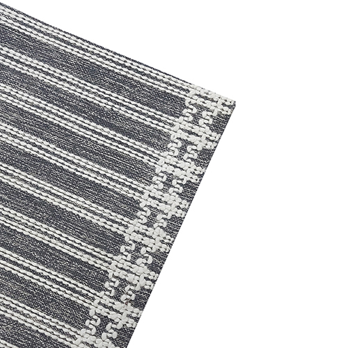 Handwoven Lines Carpet - Cotton Rectangle Design, Washable And Customized In Size And Color For Home And Hotel Use