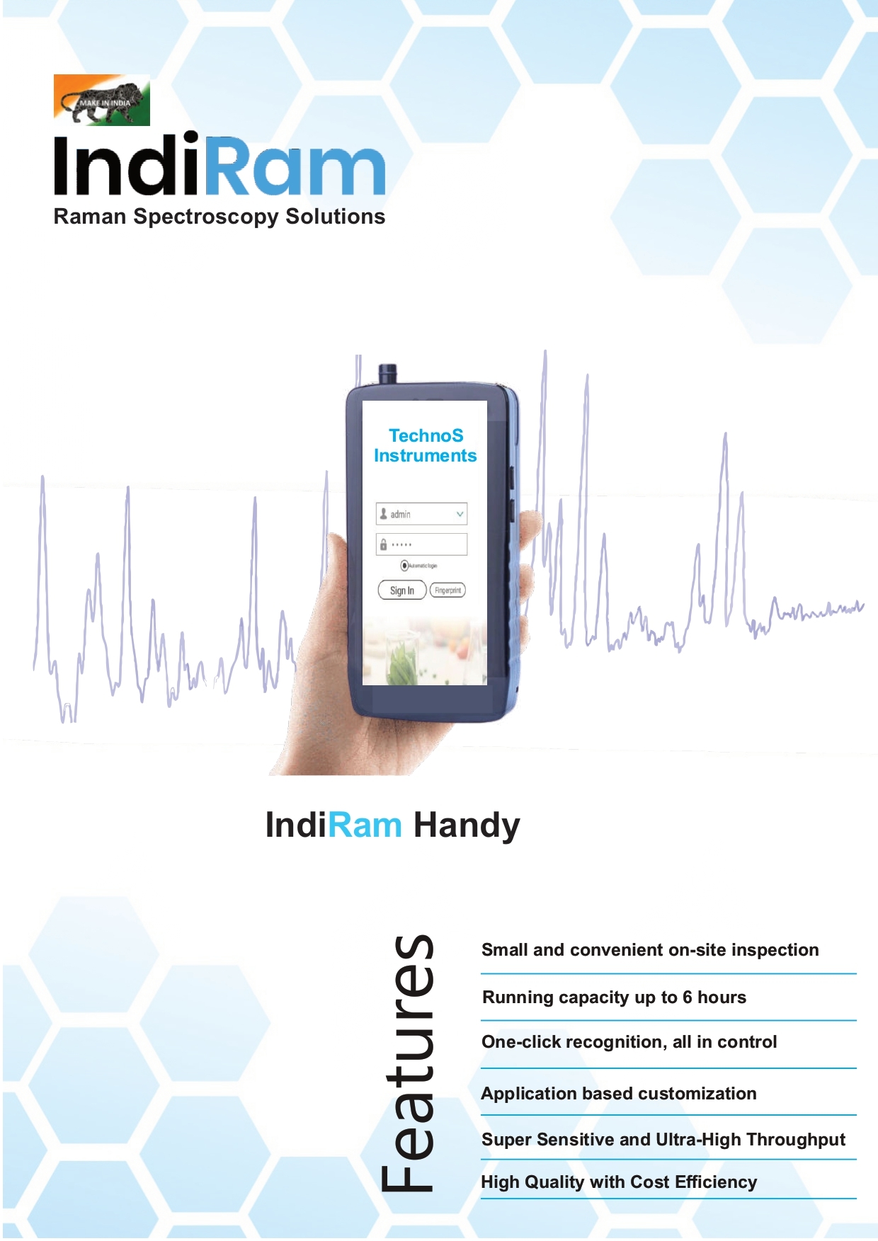 Handheld Raman Spectrometer 785nm - Color: Gray
