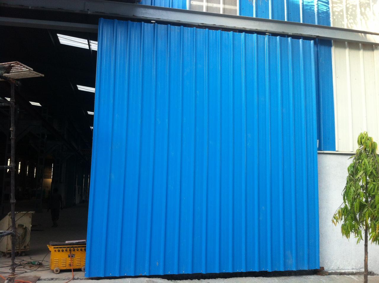 High Speed Door - Steel, Standard Size, Blue | Handmade, Modern Design, Fast-rolling Mechanism