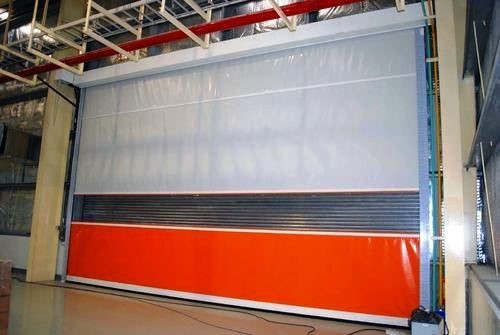 High Speed Door - Steel, Standard Size, Blue | Handmade, Modern Design, Fast-rolling Mechanism