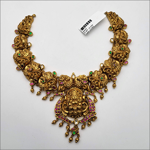Ladies Gold Fancy Necklace - Gold & Other Materials | Elegant Design, Versatile Style, Perfect For Any Occasion