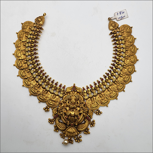 Ladies Gold Fancy Necklace - Gold & Other Materials | Elegant Design, Versatile Style, Perfect For Any Occasion