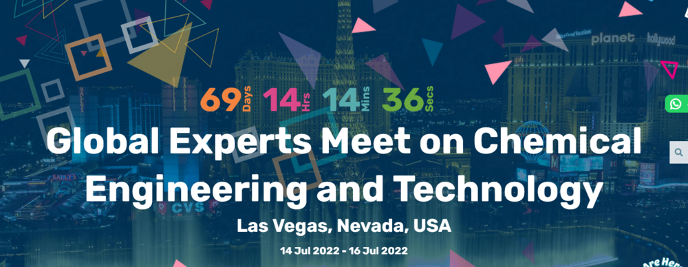 Global Experts Meet on Chemical Engineering and Technology (GEMCET)