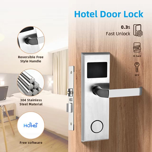 Hotel Door Lock - Stainless Steel | Durable And Secure Door Locking Solution