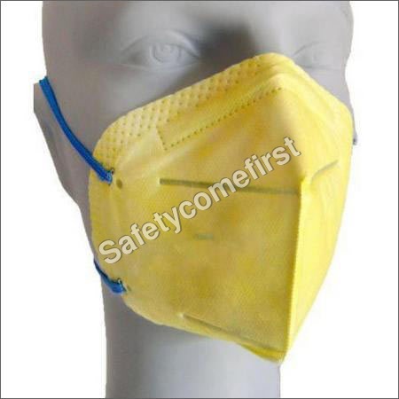 Respiratory Protection Mask - Non-Woven, Cotton, All Sizes | Yellow & White Design for Enhanced Comfort & Anti-Pollution Efficiency