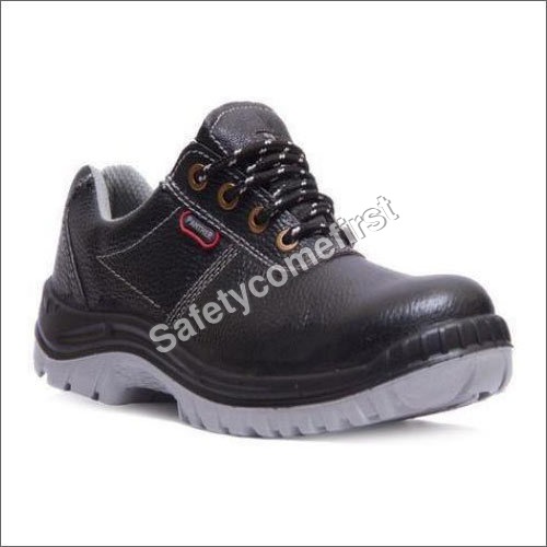 Black Hillson Panther Lather Safety Shoes