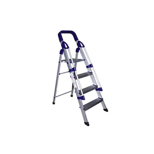 Aluminium 4 Step Ladder With Railing