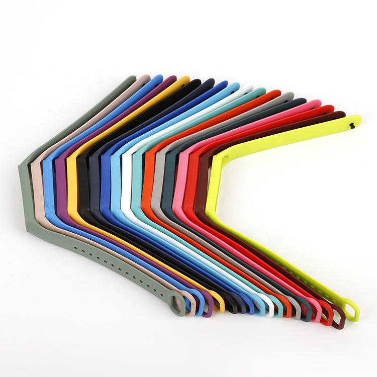 Smartband Strap - Sport Rubber Silicone Bracelet, Water Resistant, Multiple Color Options For M3, M4, M5, M6 | Unisex Fashionable Watch Strap