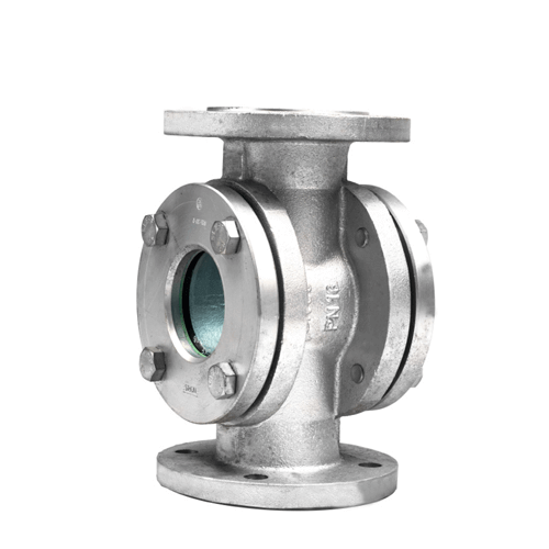 Sight Flow Indicators - Stainless Steel, Brass & Tempered Glass | 1/2" To 4" Size, 150-300 Psi Pressure Rating, -40°f To 400°f Temperature Range