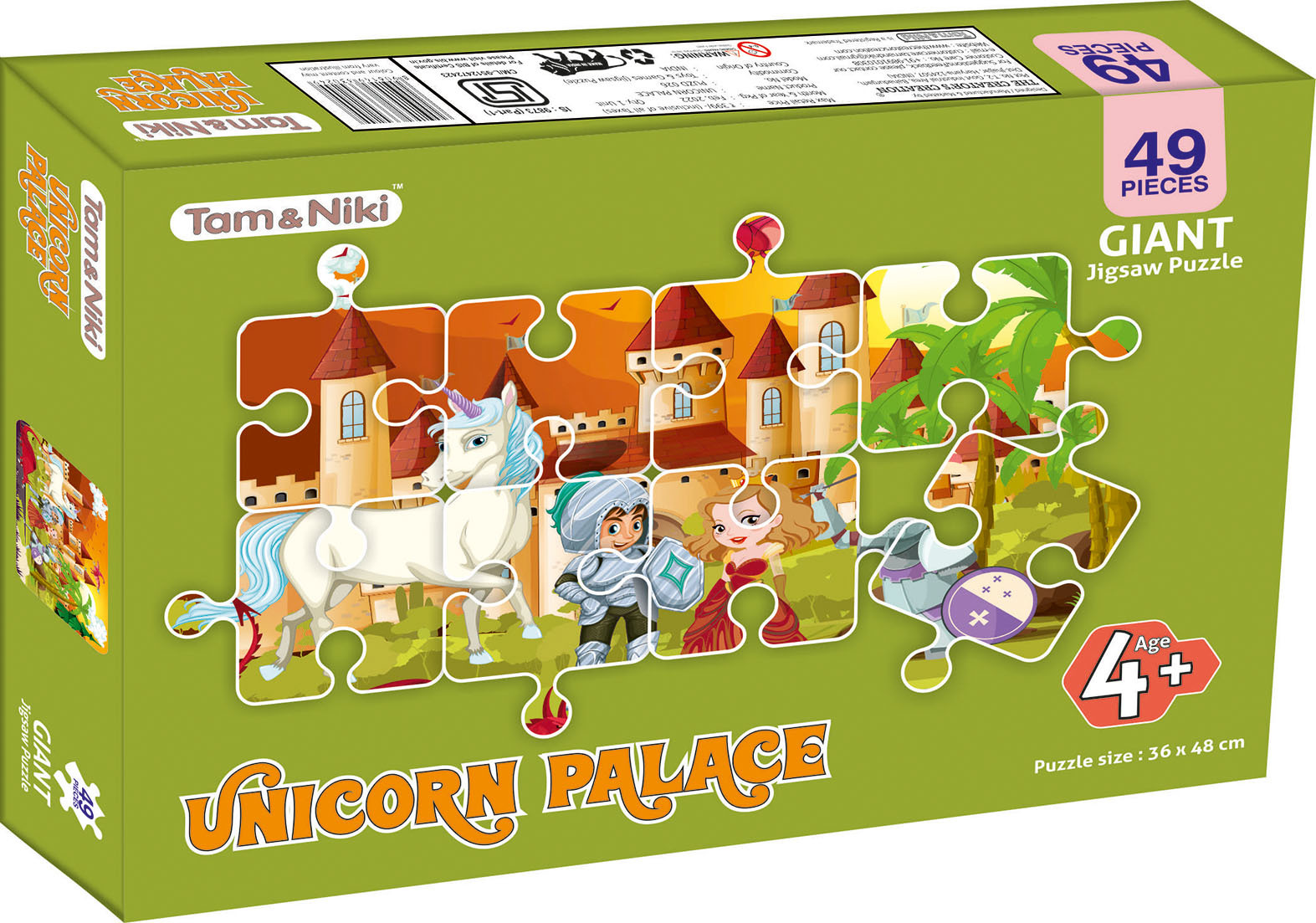 Tam And Niki Unicorn Palace Jigsaw Puzzle - Age Group: 4 +