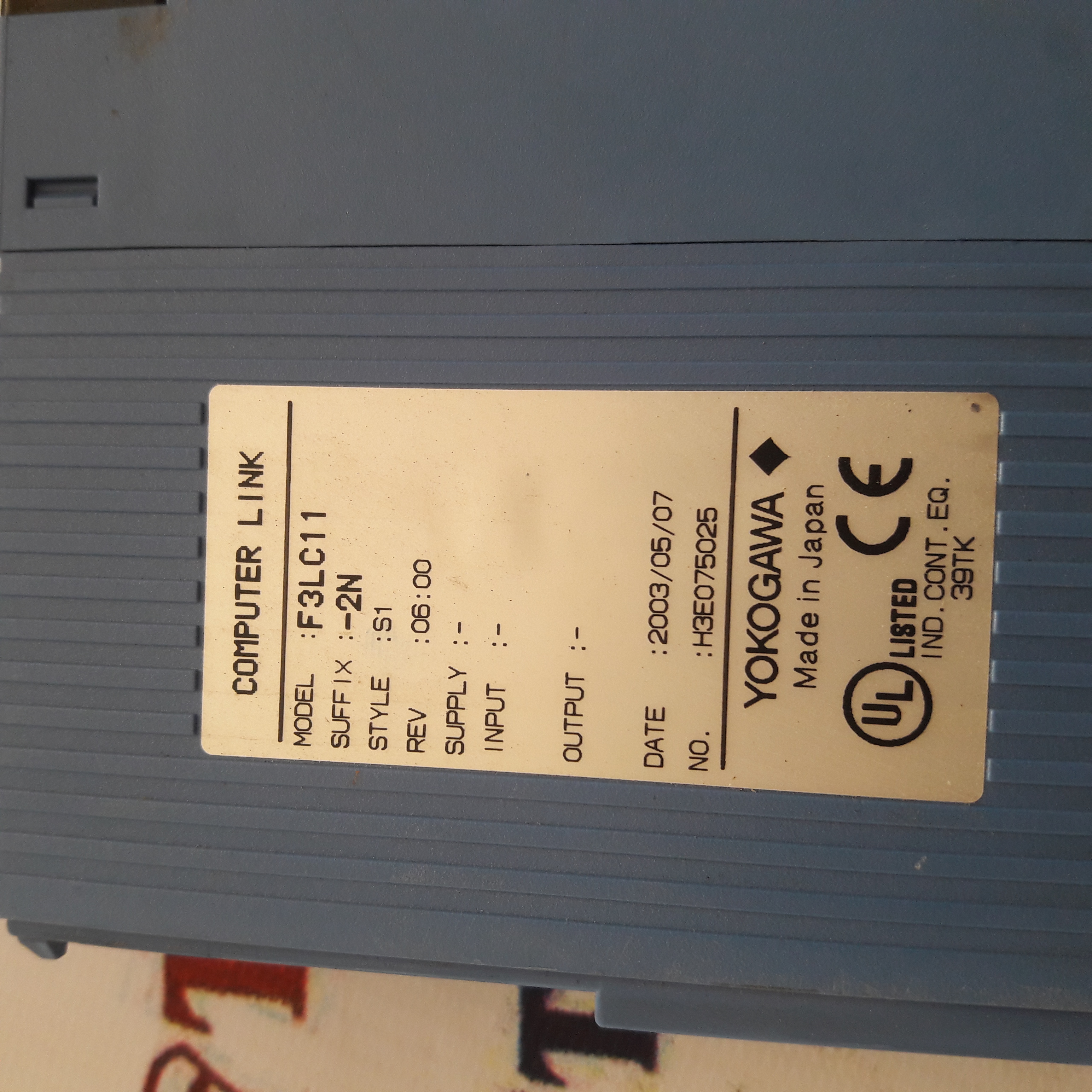 Yokogawa F3lc11