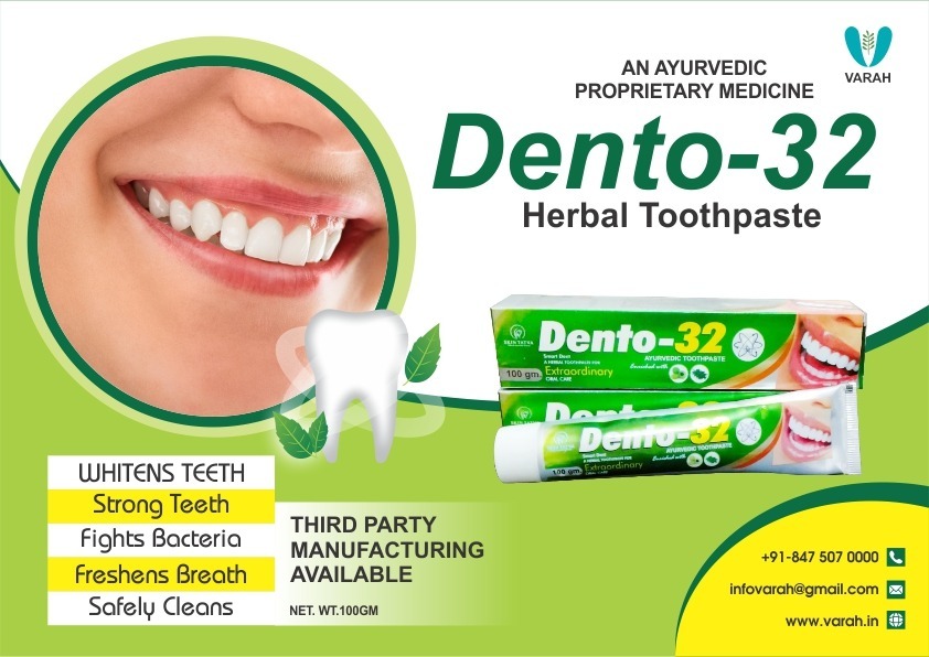 Herbal Toothpaste - Natural Ingredients, Fluoride-free Formula , Wholesome Oral Care For Healthier Teeth