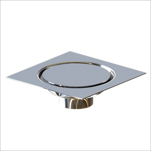 Cct Floor Drain - Stainless Steel, 125 X 125 Mm , Polished Surface Finish, Square Shape, Floor Mounted Installation