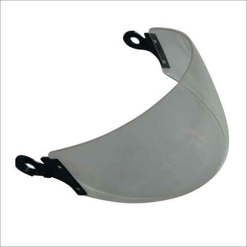 Transparent Helmet Visor - Plastic/polycarbonate, Xl Size, Black Eyelets For Easy Fitting | Protects Eyes & Face From Aerosol Particles While Riding