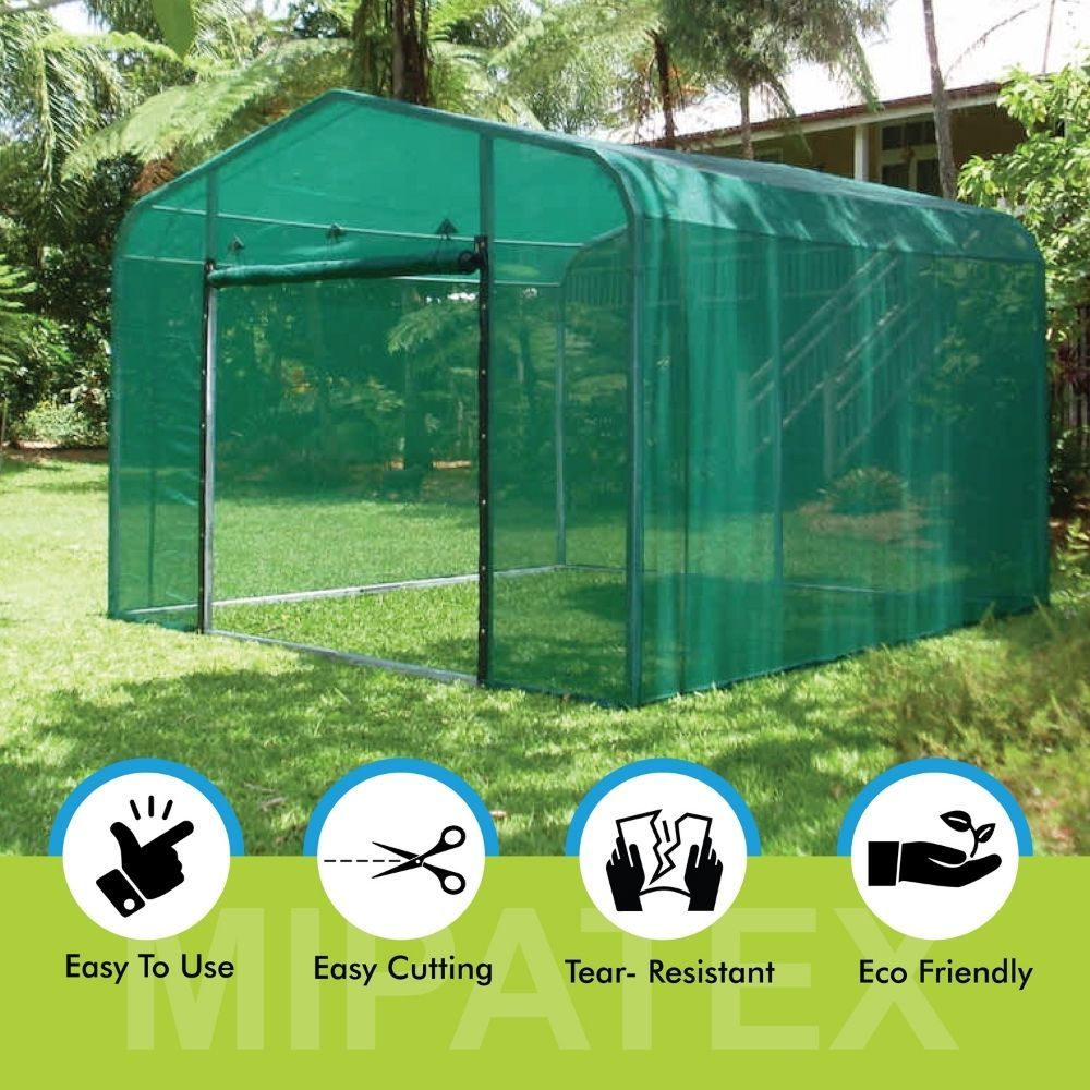 Mipatex Shade Net Green Net Greenhouse Net Agro Shade Net Garden Net Film Length: 50 Meter (M)