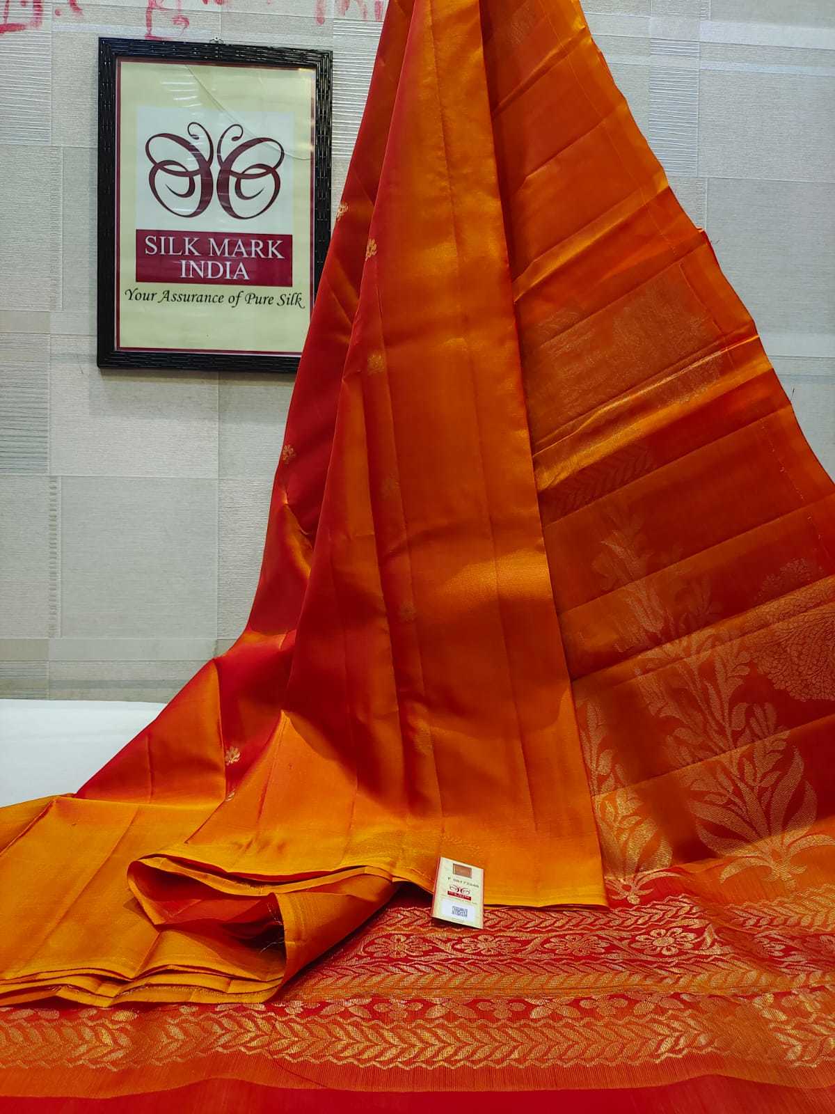 Orange Kanjivaram Pure Rich Pallu