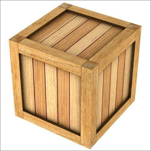 Industrial Wooden Packaging Box - Hard Wood, Square Shape, Brown Color | Suitable for Packaging, Standard Size