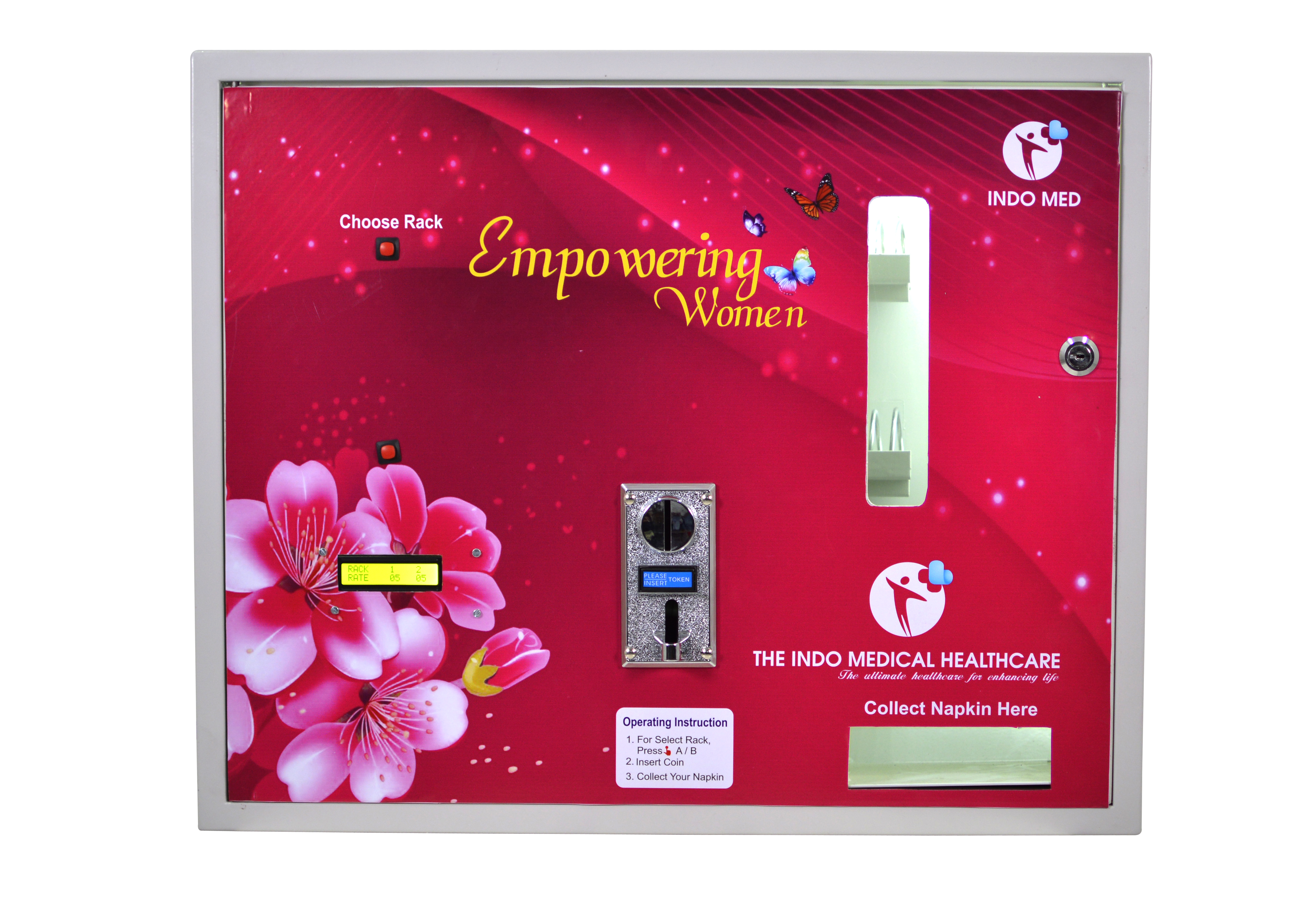Sanitary Napkin Vending Machine - Capacity: 50 Pcs/min