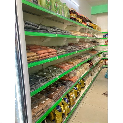 Grocery Display Rack - Steel Free Standing Unit | Rust Proof, Durable, High-quality Design For Supermarket Use