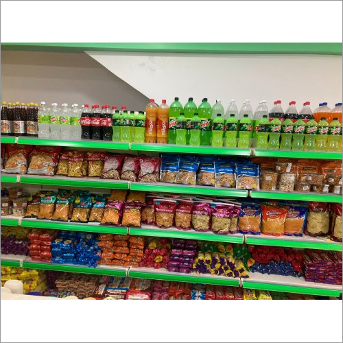 Grocery Display Rack - Steel Free Standing Unit | Rust Proof, Durable, High-quality Design For Supermarket Use