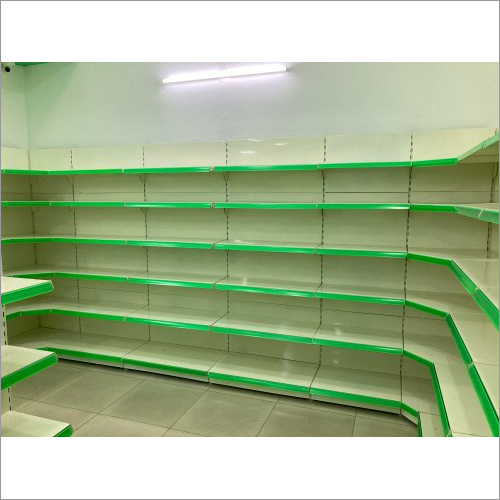 Gondola Unit - Steel Supermarket Rack | Vertical Display Fixture With Notches, Pegboards, And Slatwall