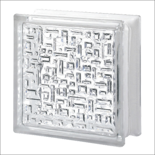 Maya Seves Glass Block - Glass Block, 190 x 190 x 80 mm, Clear, 80 mm Thickness | Superior Insulation, Customizable for Home & Office Use