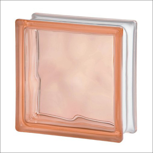 Solid Seves Soft Pink Color Glass Block