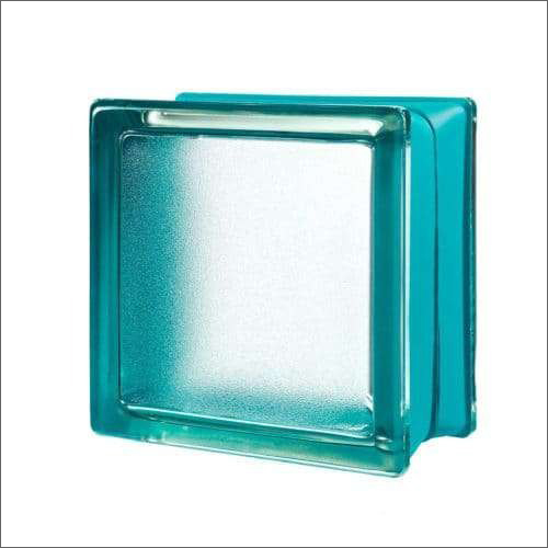 Solid Mini Mint Design Glass Block