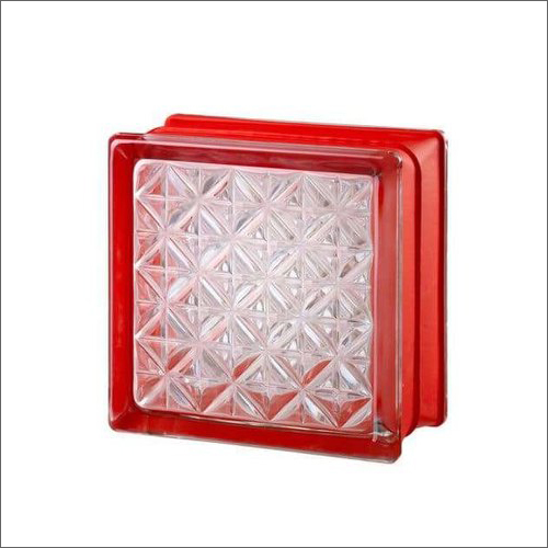 Solid Mini Romantic White 30% Design Glass Block