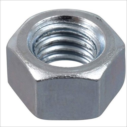 Stainless Steel Nuts - 10mm Thickness, Hexagonal Shape, Silver Color | Corrosion Resistant, Ideal For Industrial Applications