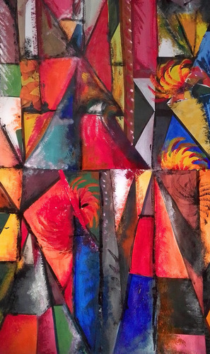 ब्लैक एब्सट्रैक्ट ब्लॉक आर्ट