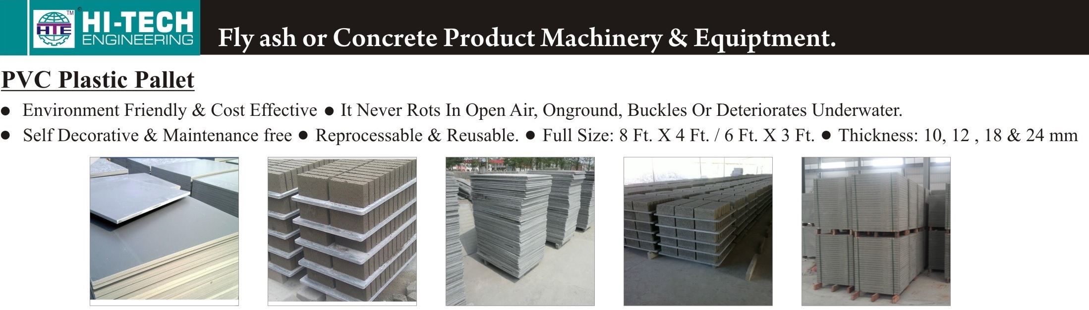 Recycled Plastic Pallets - Plastic 10x5 Ft Grey | 2-way Entry Environment Friendly Maintenance Free Reprocessable Size Up To 8x4 Ft Thickness Up To 30mm